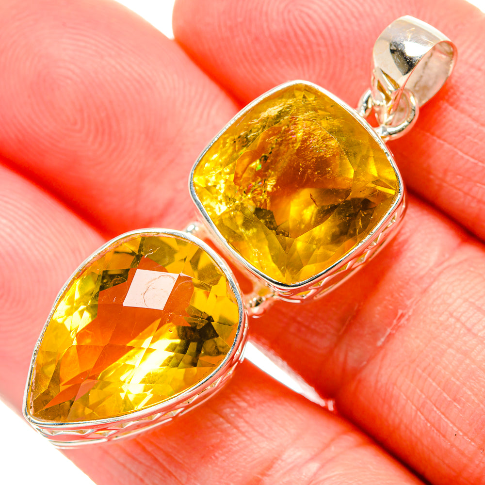 Citrine Pendants handcrafted by Ana Silver Co - PD34637
