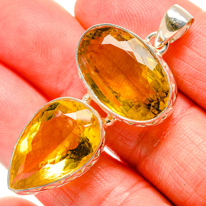 Citrine Pendants handcrafted by Ana Silver Co - PD34640