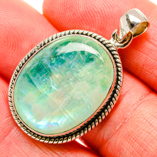 Green Moonstone Pendants handcrafted by Ana Silver Co - PD34641