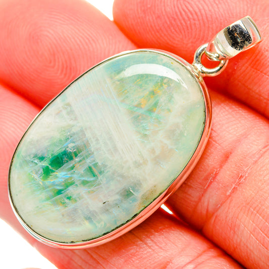 Green Moonstone Pendants handcrafted by Ana Silver Co - PD34642