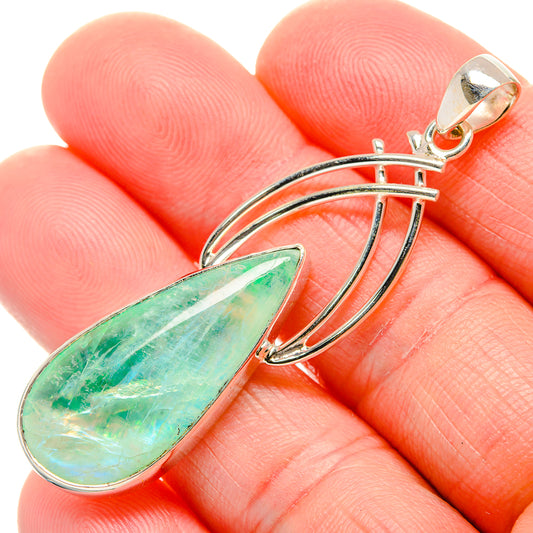 Green Moonstone Pendants handcrafted by Ana Silver Co - PD34652
