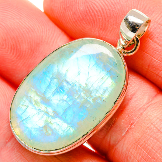 Green Moonstone Pendants handcrafted by Ana Silver Co - PD34654