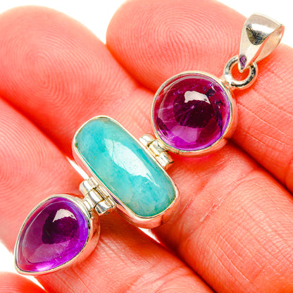 Amazonite Pendants handcrafted by Ana Silver Co - PD34655