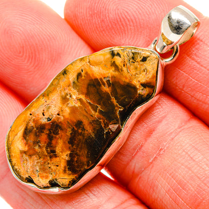 Petrified Wood Pendants handcrafted by Ana Silver Co - PD34669