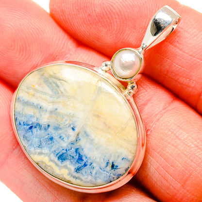 Blue Scheelite Pendants handcrafted by Ana Silver Co - PD34672