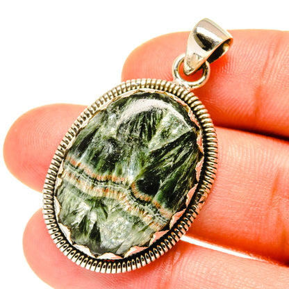 Seraphinite Pendants handcrafted by Ana Silver Co - PD3468