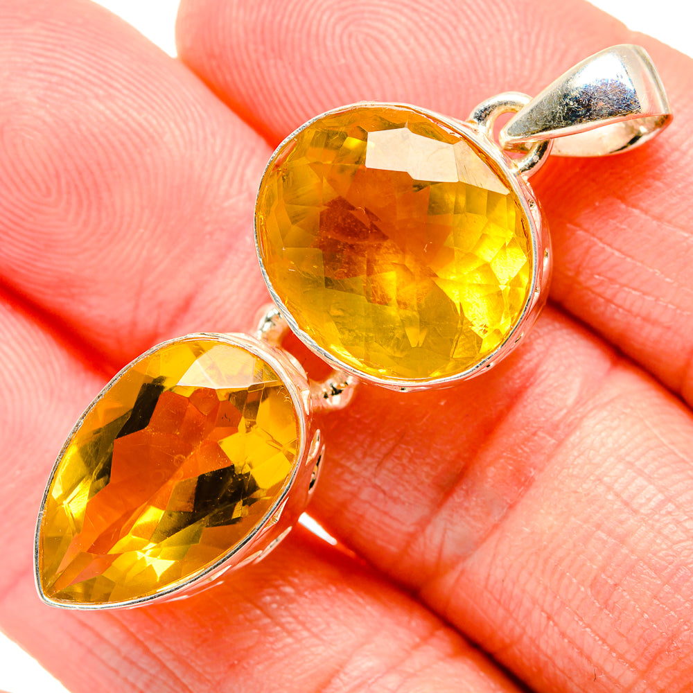 Citrine Pendants handcrafted by Ana Silver Co - PD34683
