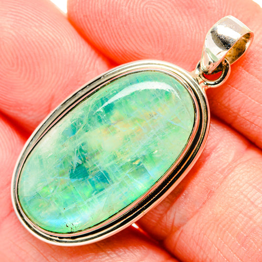 Green Moonstone Pendants handcrafted by Ana Silver Co - PD34691