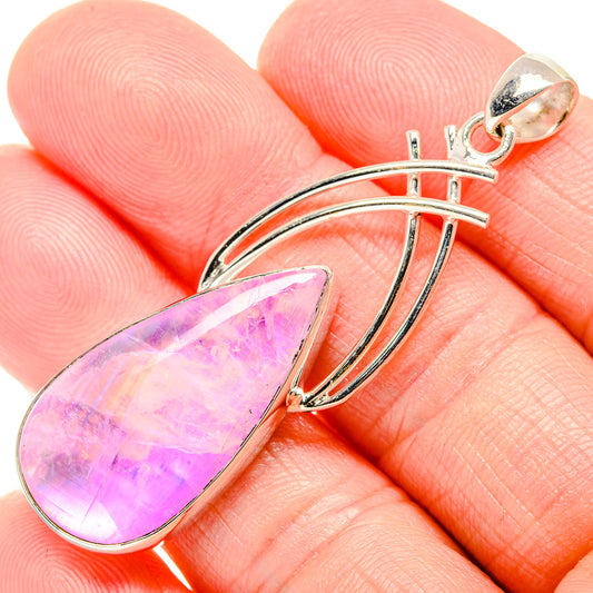 Pink Moonstone Pendants handcrafted by Ana Silver Co - PD34693
