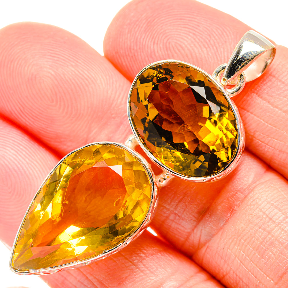 Citrine Pendants handcrafted by Ana Silver Co - PD34695