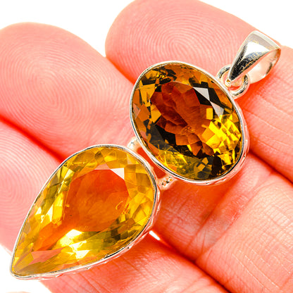 Citrine Pendants handcrafted by Ana Silver Co - PD34695