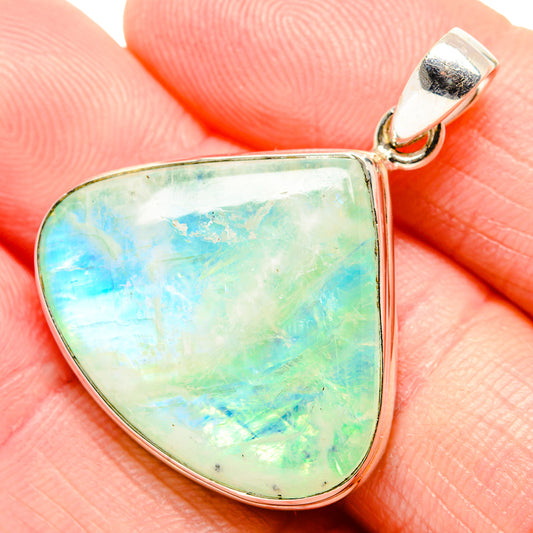 Green Moonstone Pendants handcrafted by Ana Silver Co - PD34698