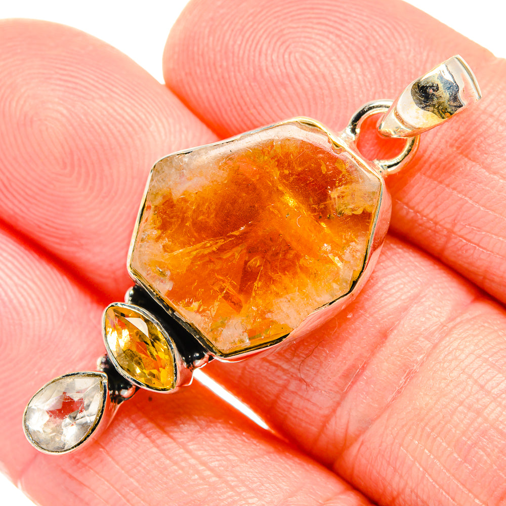 Citrine Pendants handcrafted by Ana Silver Co - PD34702