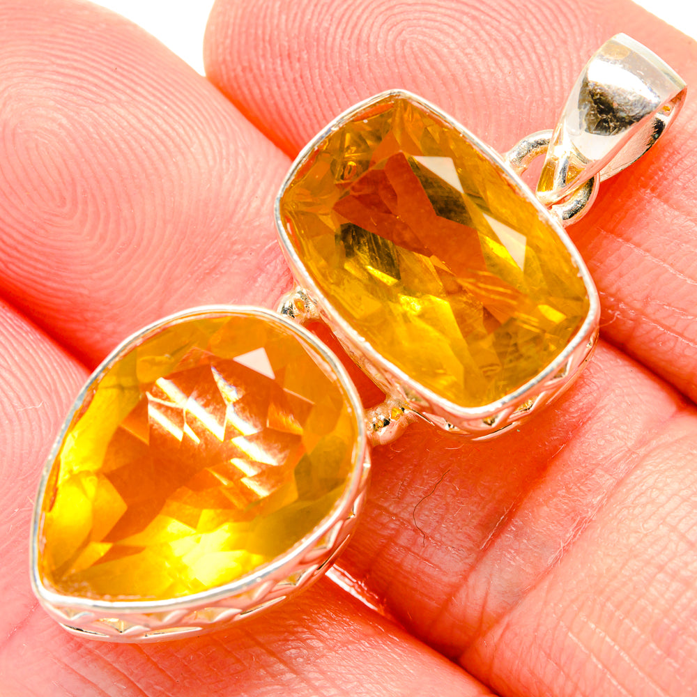 Citrine Pendants handcrafted by Ana Silver Co - PD34707