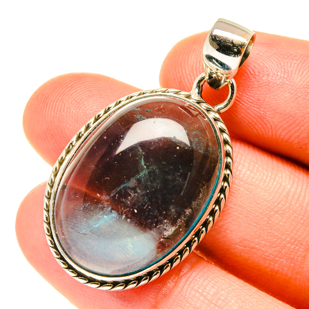 Blue Fluorite Pendants handcrafted by Ana Silver Co - PD3471