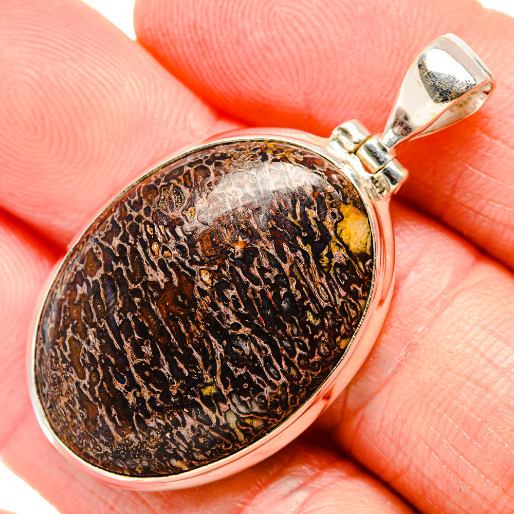 Dinosaur Bone Pendants handcrafted by Ana Silver Co - PD34718