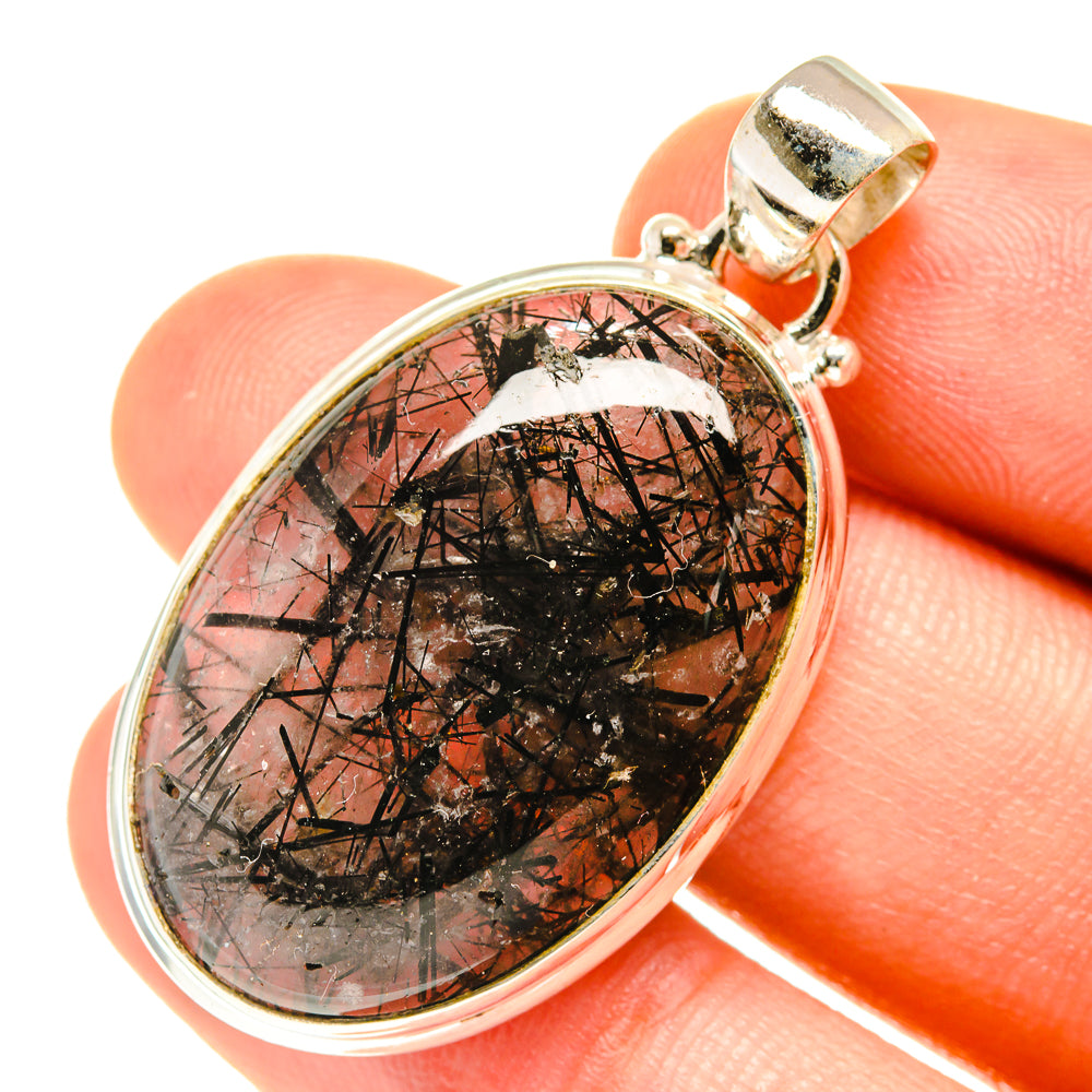 Tourmalinated Quartz Pendants handcrafted by Ana Silver Co - PD3472