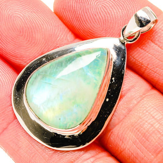 Green Moonstone Pendants handcrafted by Ana Silver Co - PD34727