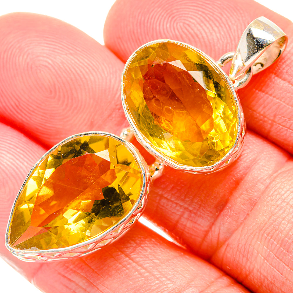 Citrine Pendants handcrafted by Ana Silver Co - PD34728