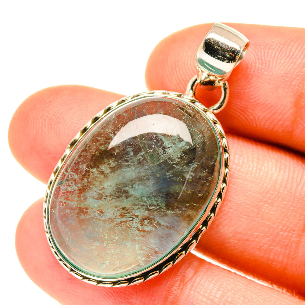 Blue Fluorite Pendants handcrafted by Ana Silver Co - PD3473