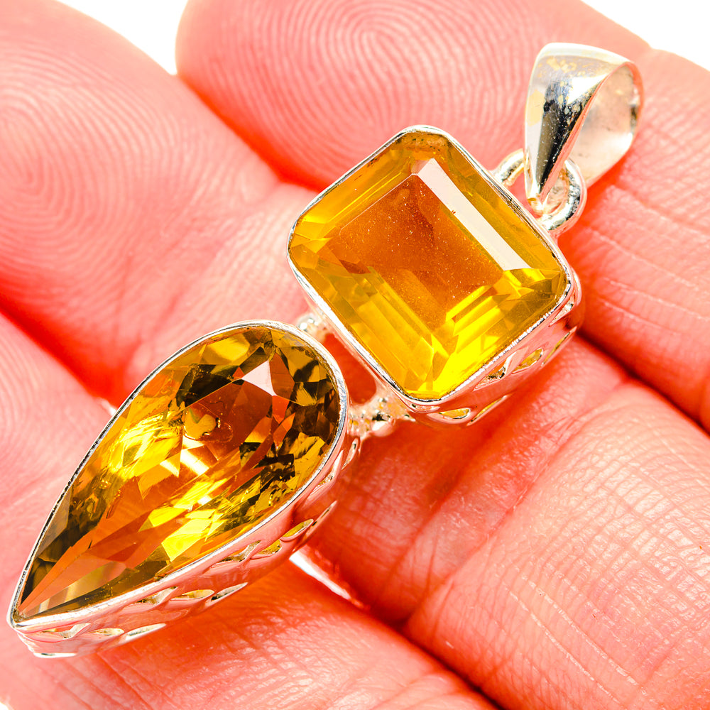 Citrine Pendants handcrafted by Ana Silver Co - PD34731