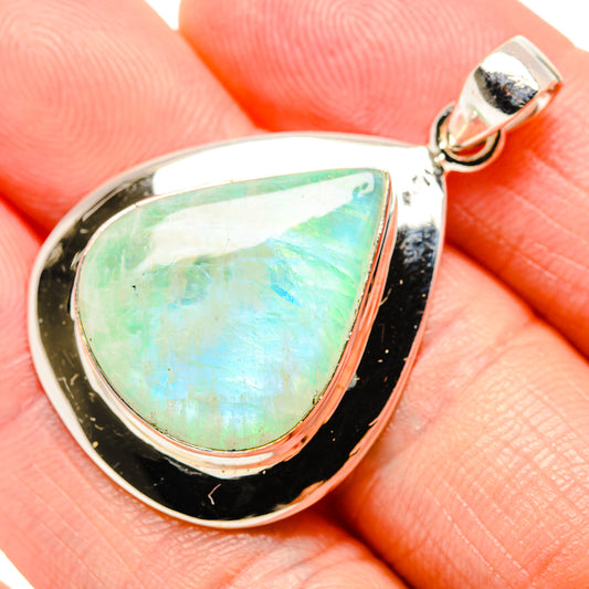 Green Moonstone Pendants handcrafted by Ana Silver Co - PD34737