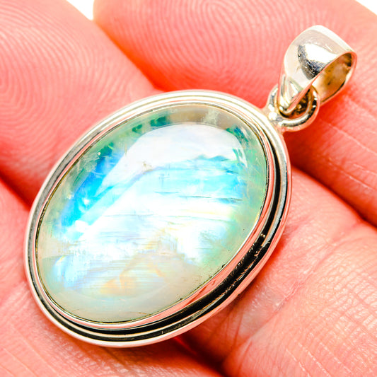 Green Moonstone Pendants handcrafted by Ana Silver Co - PD34743