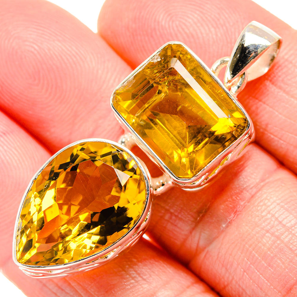 Citrine Pendants handcrafted by Ana Silver Co - PD34745