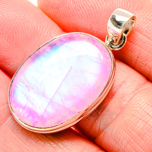 Pink Moonstone Pendants handcrafted by Ana Silver Co - PD34747