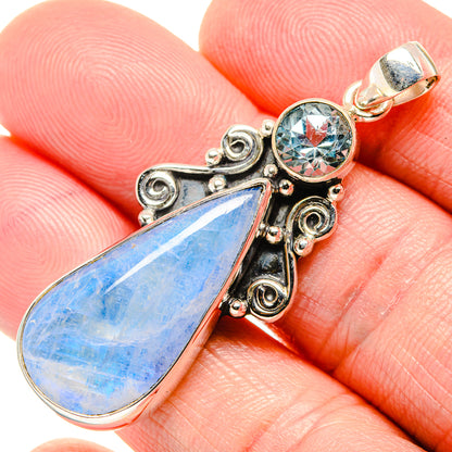 Rainbow Moonstone Pendants handcrafted by Ana Silver Co - PD34748