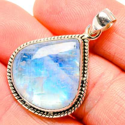 Rainbow Moonstone Pendants handcrafted by Ana Silver Co - PD34750