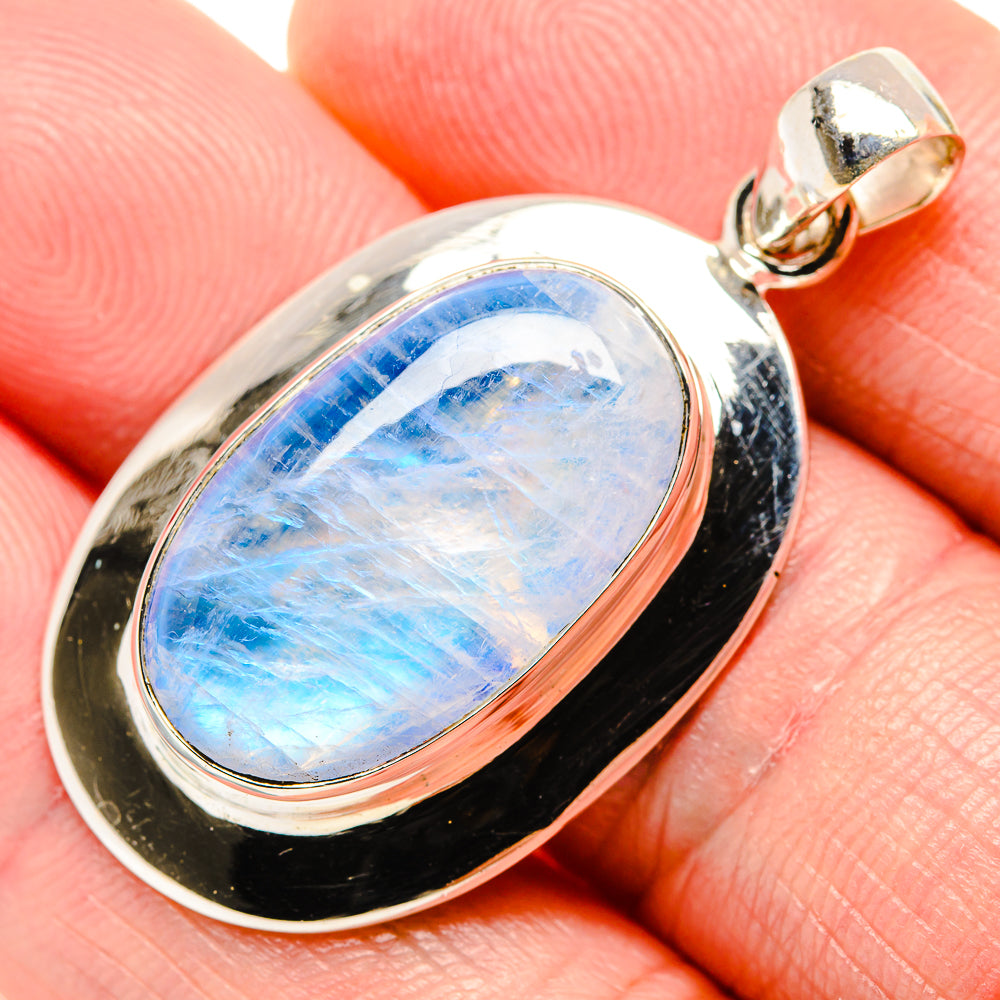 Rainbow Moonstone Pendants handcrafted by Ana Silver Co - PD34751
