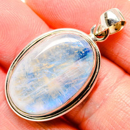 Rainbow Moonstone Pendants handcrafted by Ana Silver Co - PD34752