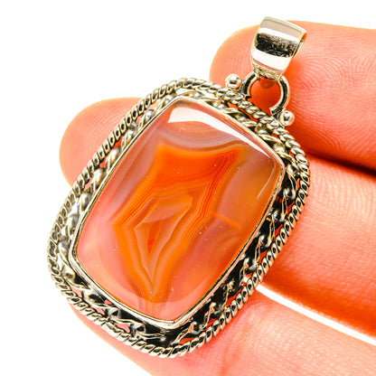 Botswana Agate Pendants handcrafted by Ana Silver Co - PD3476