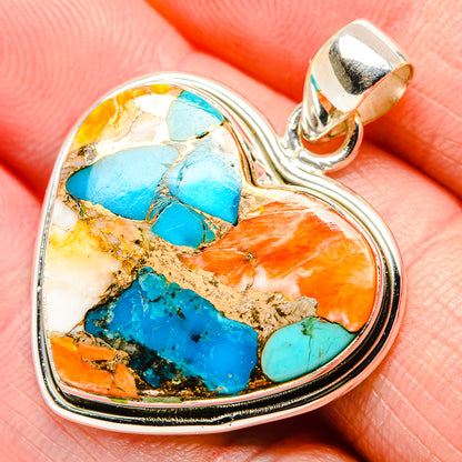 Spiny Oyster Turquoise Pendants handcrafted by Ana Silver Co - PD34761