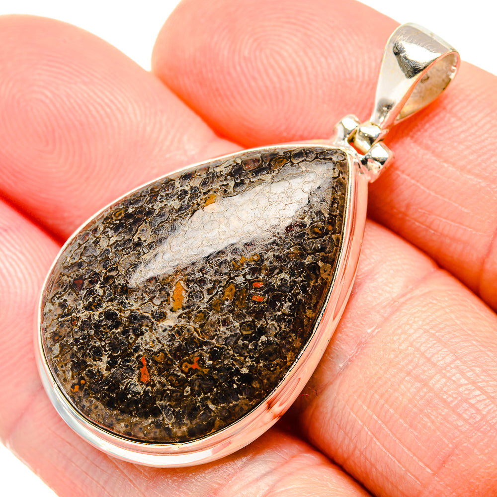 Dinosaur Bone Pendants handcrafted by Ana Silver Co - PD34762