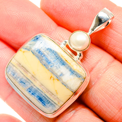 Blue Scheelite Pendants handcrafted by Ana Silver Co - PD34769