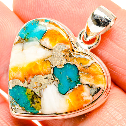 Spiny Oyster Turquoise Pendants handcrafted by Ana Silver Co - PD34771