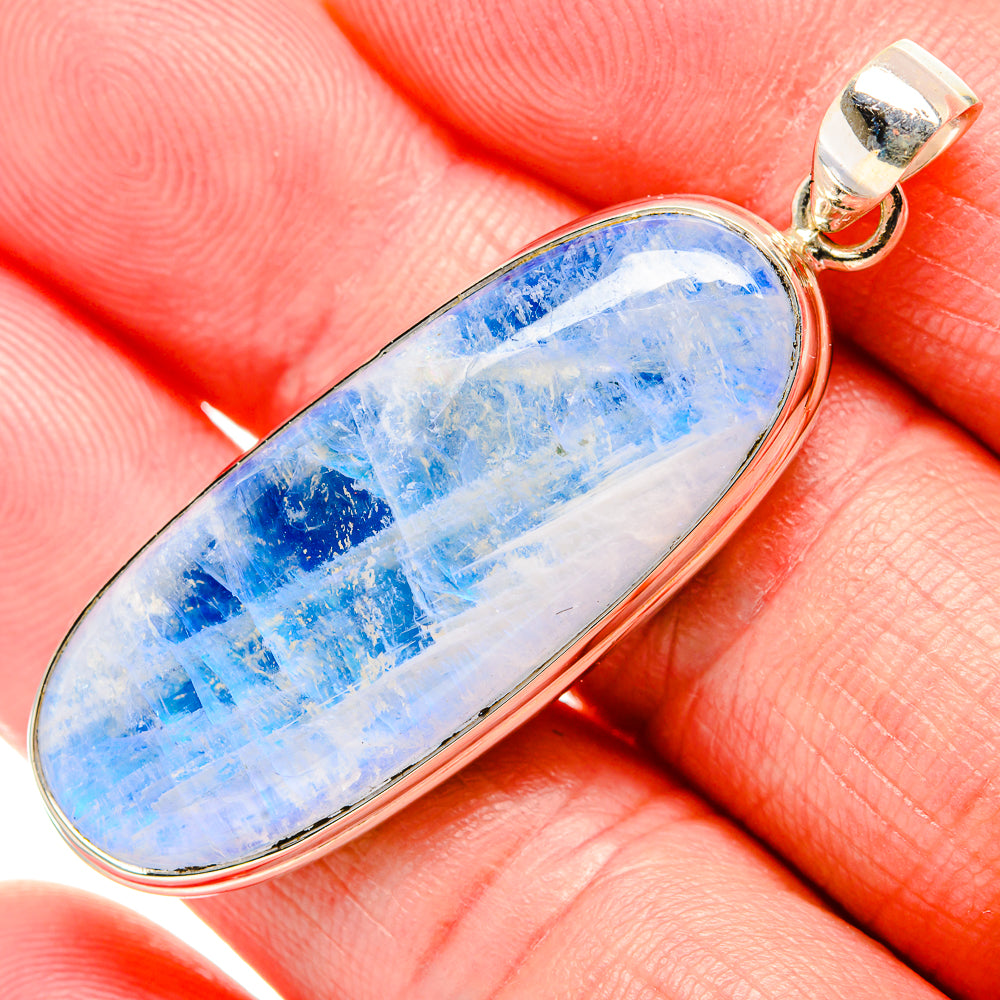 Rainbow Moonstone Pendants handcrafted by Ana Silver Co - PD34773
