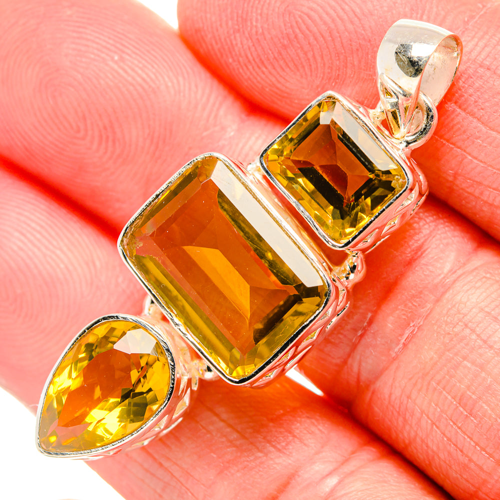 Citrine Pendants handcrafted by Ana Silver Co - PD34782