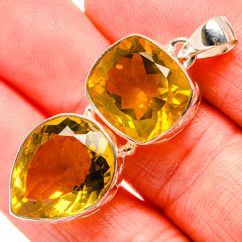 Citrine Pendants handcrafted by Ana Silver Co - PD34786