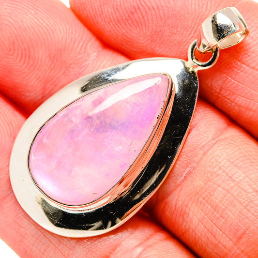 Pink Moonstone Pendants handcrafted by Ana Silver Co - PD34788