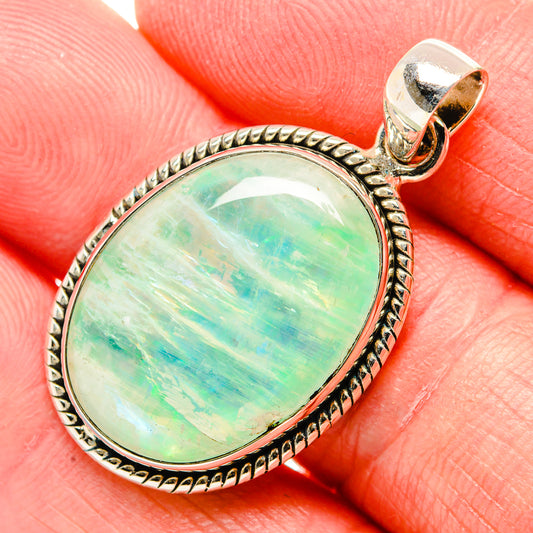 Green Moonstone Pendants handcrafted by Ana Silver Co - PD34795
