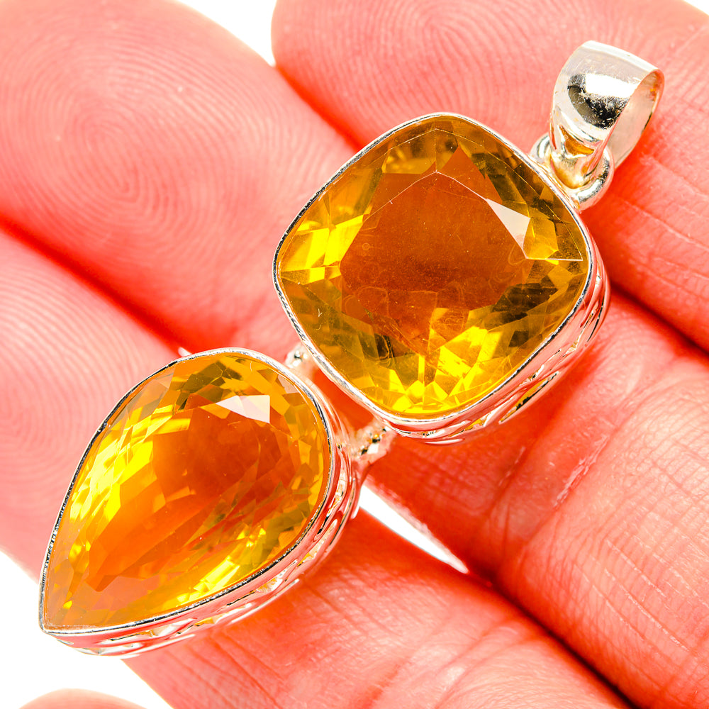Citrine Pendants handcrafted by Ana Silver Co - PD34796