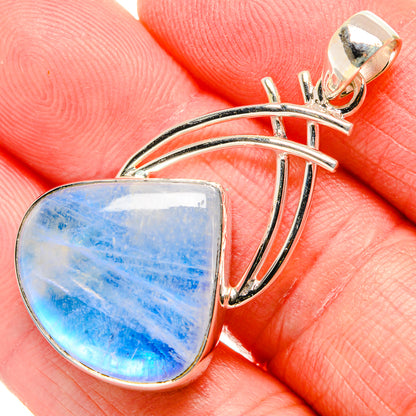 Rainbow Moonstone Pendants handcrafted by Ana Silver Co - PD34801