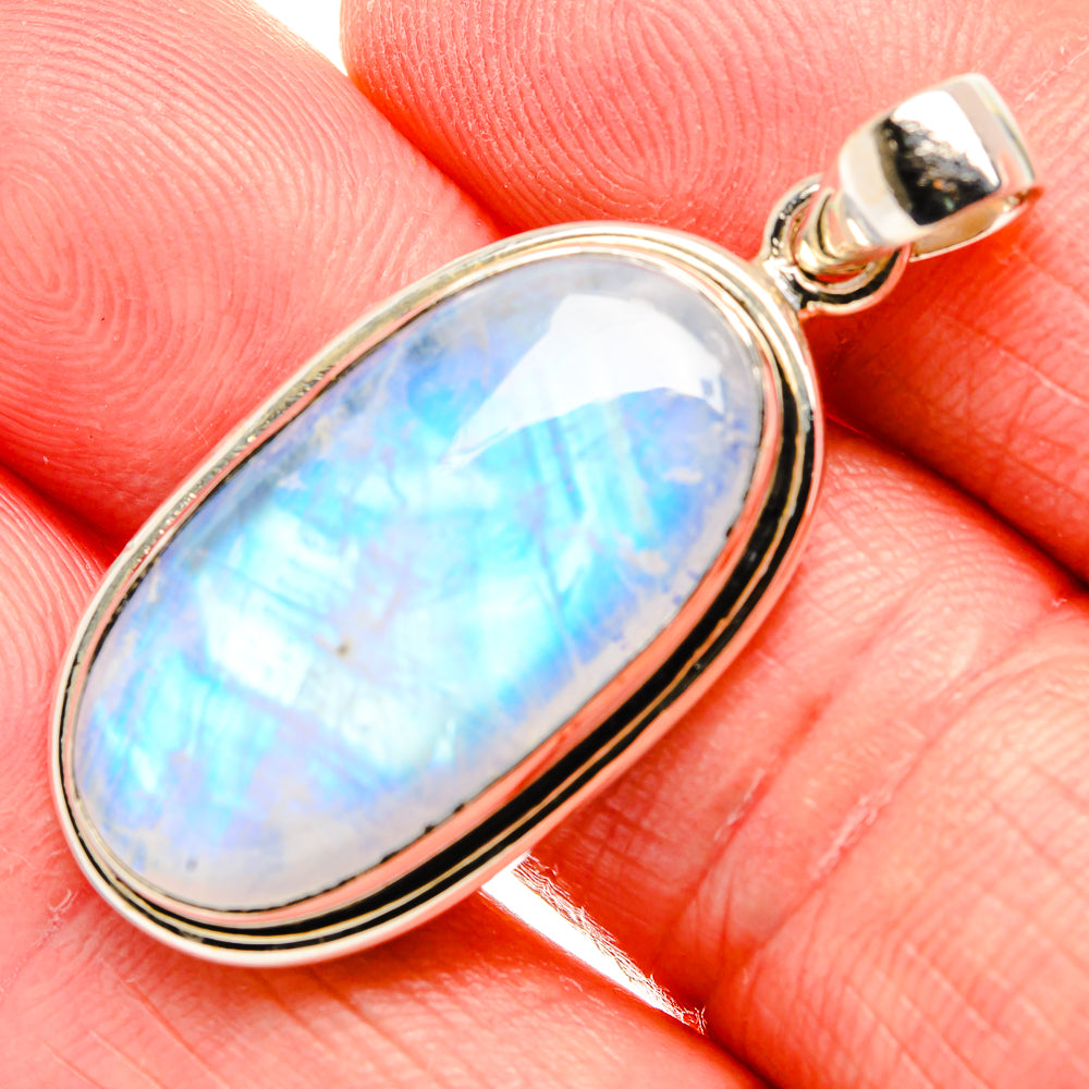 Rainbow Moonstone Pendants handcrafted by Ana Silver Co - PD34802