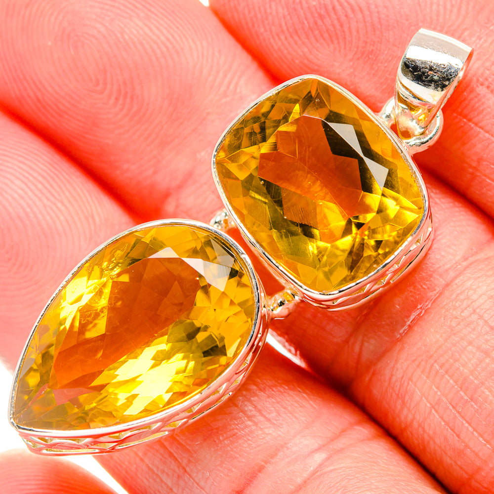 Citrine Pendants handcrafted by Ana Silver Co - PD34803