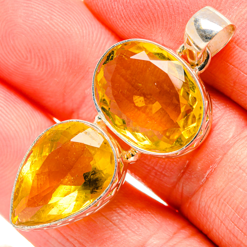Citrine Pendants handcrafted by Ana Silver Co - PD34805