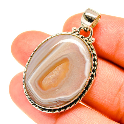 Botswana Agate Pendants handcrafted by Ana Silver Co - PD3481