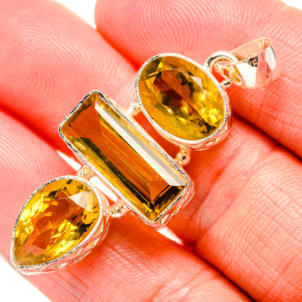 Citrine Pendants handcrafted by Ana Silver Co - PD34810